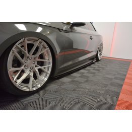 Накладки сплиттеры на пороги на Audi S5 B9